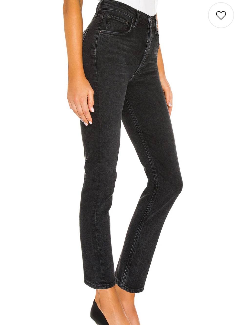 Agolde - Riley Cropped Straight Leg High-Rise Jeans